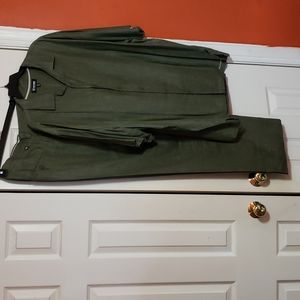 Stacy Adams Linen Blend 2-Piece Set